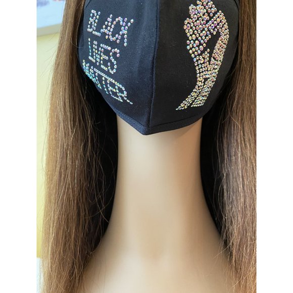 Black Lives Matter Mask  AB Color Adjustable Ear L - Picture 6 of 9